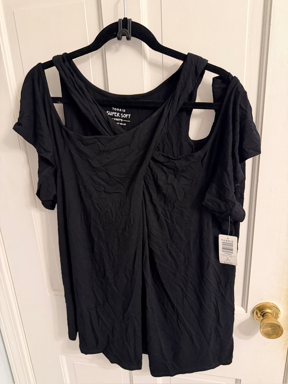torrid Black Super Soft Knit Short Sleeve Tee